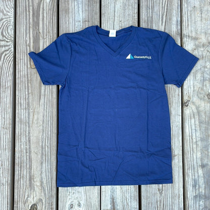 T-Shirt Navy V-Neck Gildan Soft Style