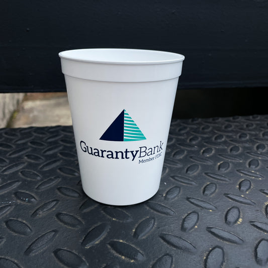16 Oz. Smooth Stadium Cup - White - Packs of 25
